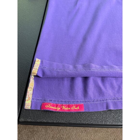 Robert Graham Men's Purple Short Sleeve 100% Cotton Pique Polo Shirt M - Picture 5 of 9